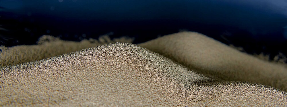 رمل خالٍ من الغبار لتفجير اللافتات